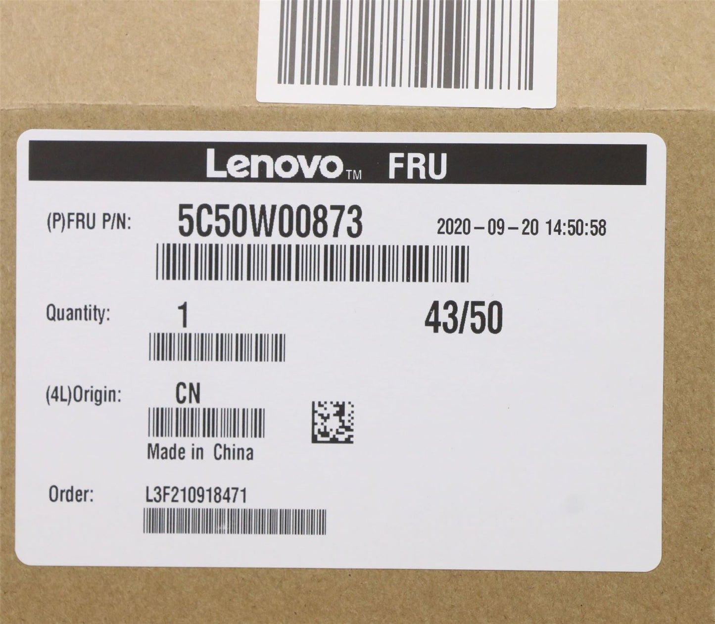 Carte Ethernet PCIe Lenovo ThinkStation M70s 3 M90s 3 P340 P350 5C50W00935