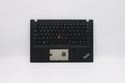 Lenovo ThinkPad T495s Keyboard Palmrest Top Cover Nordic Black 5M11A08530