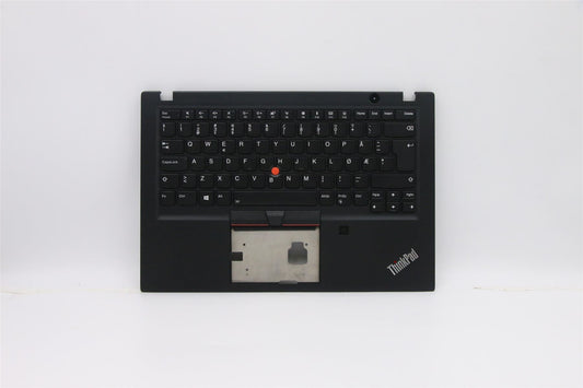 Lenovo ThinkPad T495s Keyboard Palmrest Top Cover Nordic Black 5M11A08530