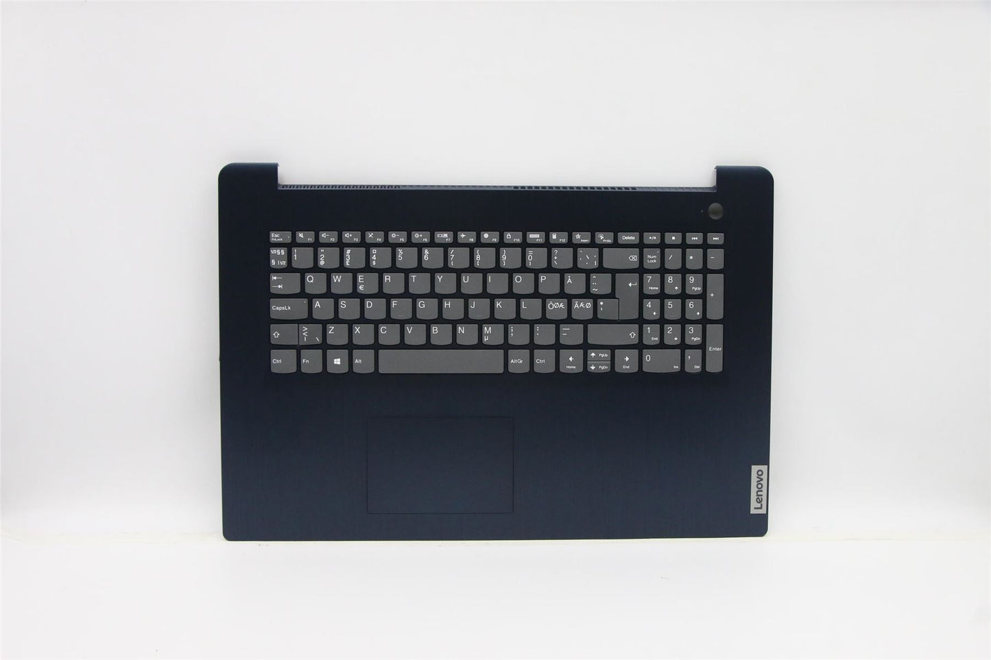 Lenovo IdeaPad 3-17ITL6 Keyboard Palmrest Top Cover Norwegian Blue 5CB1B96563