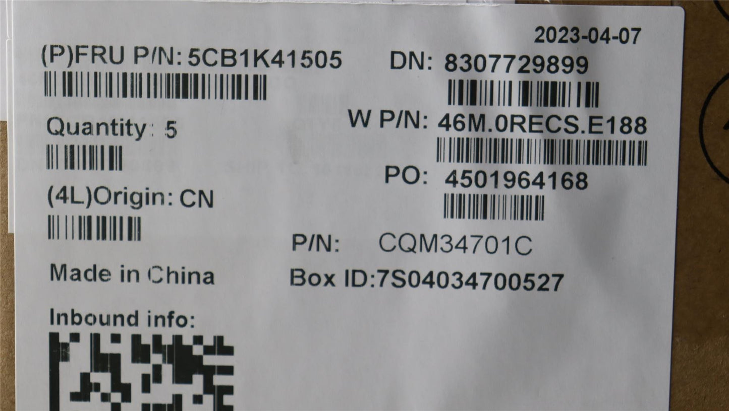 Lenovo Upper Case ASM_BEL W82XX SB 5CB1K41505
