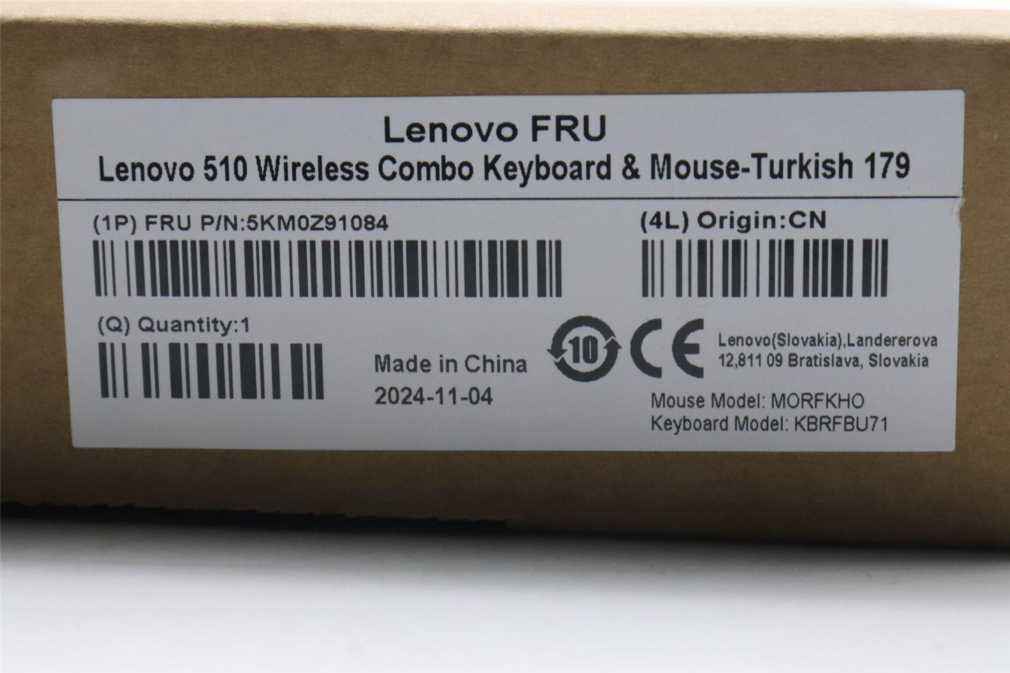 Lenovo Lenovo 510 Combo Turkey 5KM0Z91084