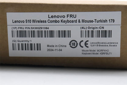 Lenovo Lenovo 510 Combo Turkey 5KM0Z91084