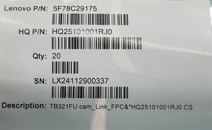Lenovo TB321FU cam_Link_FPC&*HQ25101001RJ0 CS FPC Board 5F78C29175