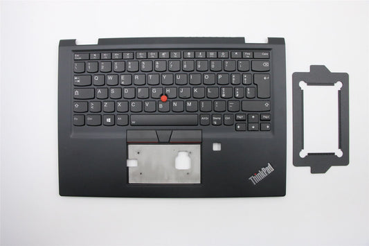 Lenovo Yoga X390 Keyboard Palmrest Top Cover Italian Black Backlit 02HL670