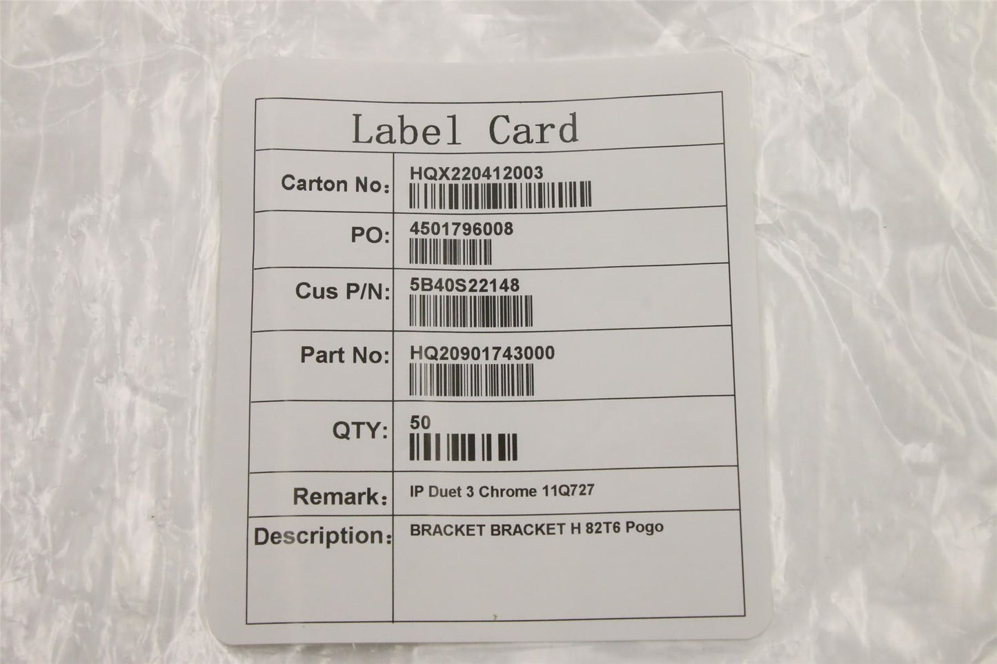 Lenovo BRACKET H 82T6 Pogo 5B40S22148