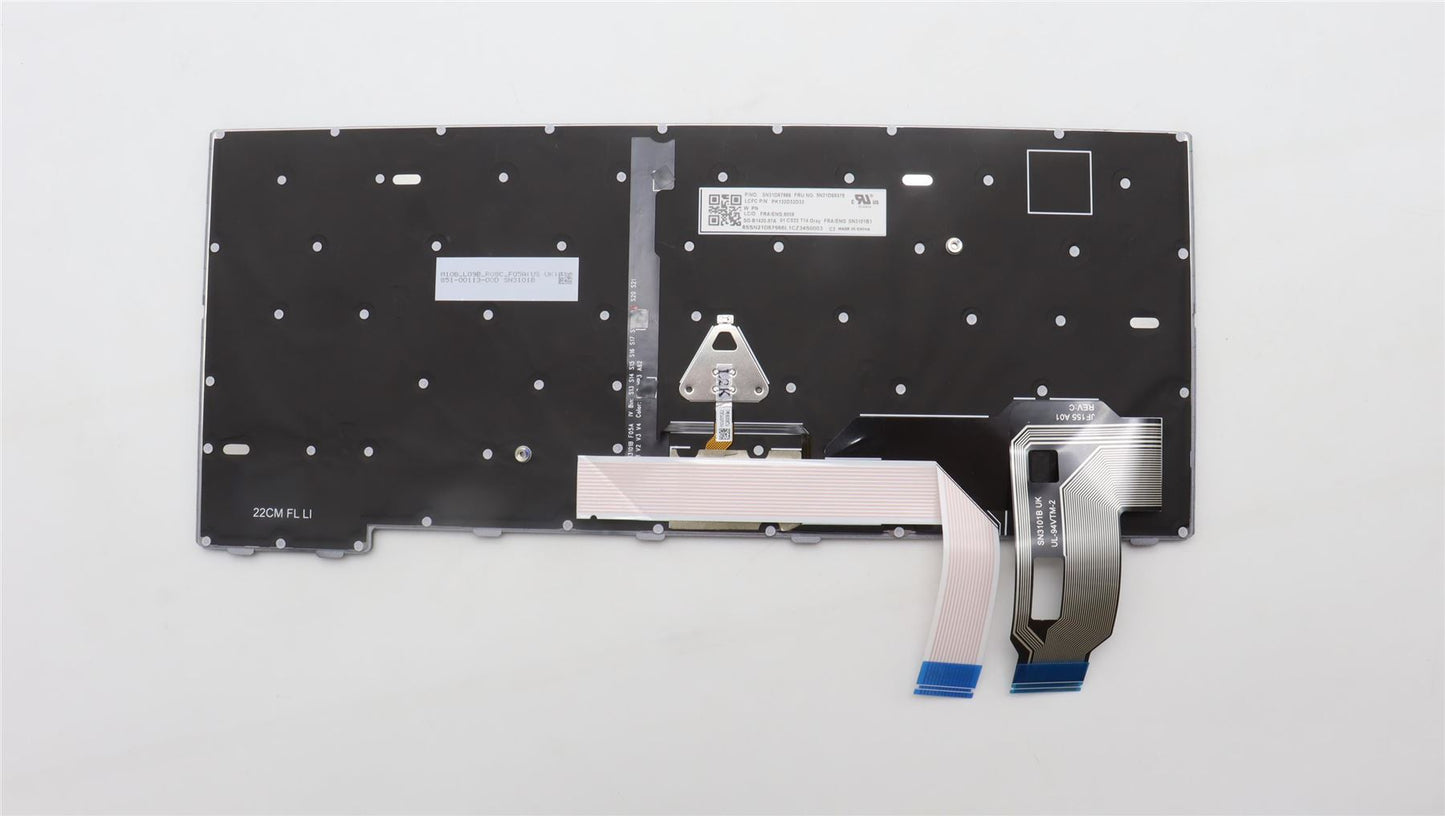 Lenovo NB_KYB CS22 FL TOP,GR-BL,LTN,FRA/ENG 5N21D68378