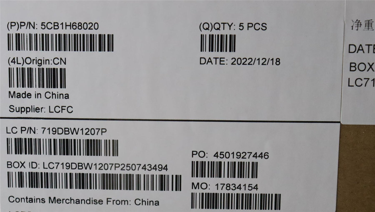 Lenovo Upper Case ASM_UKE L82RJ NFP MB BL 5CB1H68020