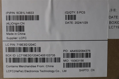 Lenovo Upper Case ASM_NORDIC L82XRFPAGNBL 5CB1L14833