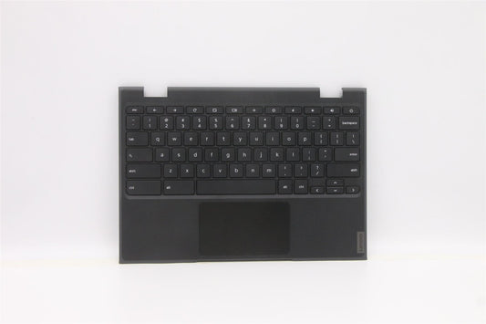 Lenovo Chromebook 100e 2nd 2 Keyboard Palmrest Top Cover US Black 5CB1E21835