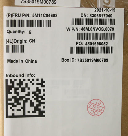 Lenovo MECH_ASM FRU ASM KYB SWS CcCP NW Chicony 5M11C94690