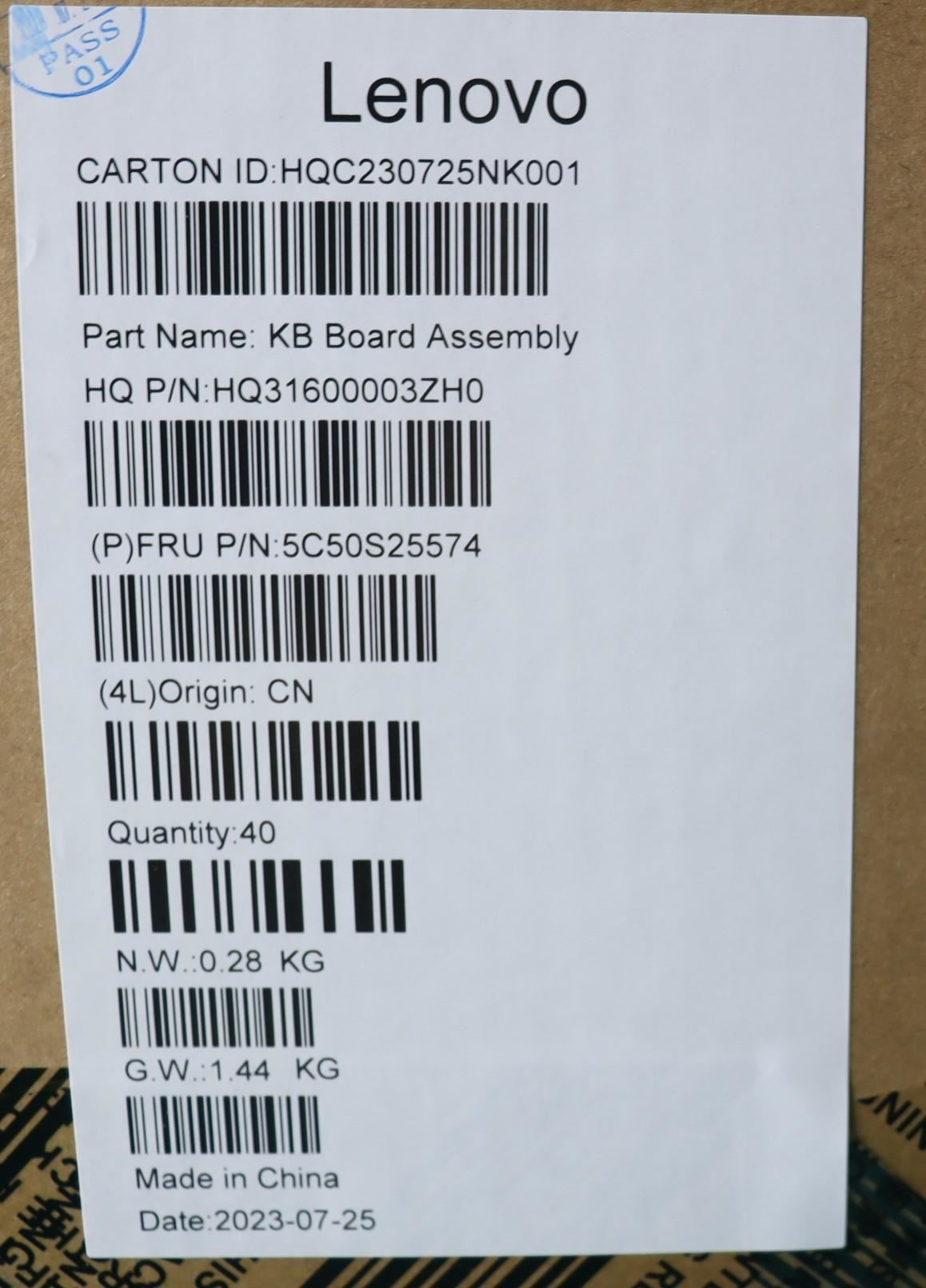 Lenovo Sensor Board H 83AM 5C50S25574