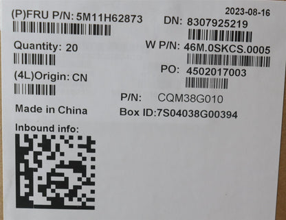 Lenovo MECH_ASM FR MECH_ASM A COVER CS 2.0T BK 5M11H62873