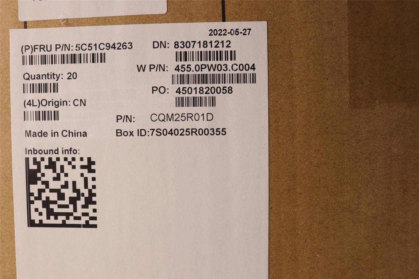 Lenovo FRUSubCard SENORBOARD_YG_213552 5C51C94263