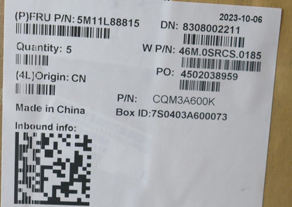 Lenovo ThinkPad P1 Gen 6 Keyboard Palmrest Top Cover US Europe Black 5M11L89037