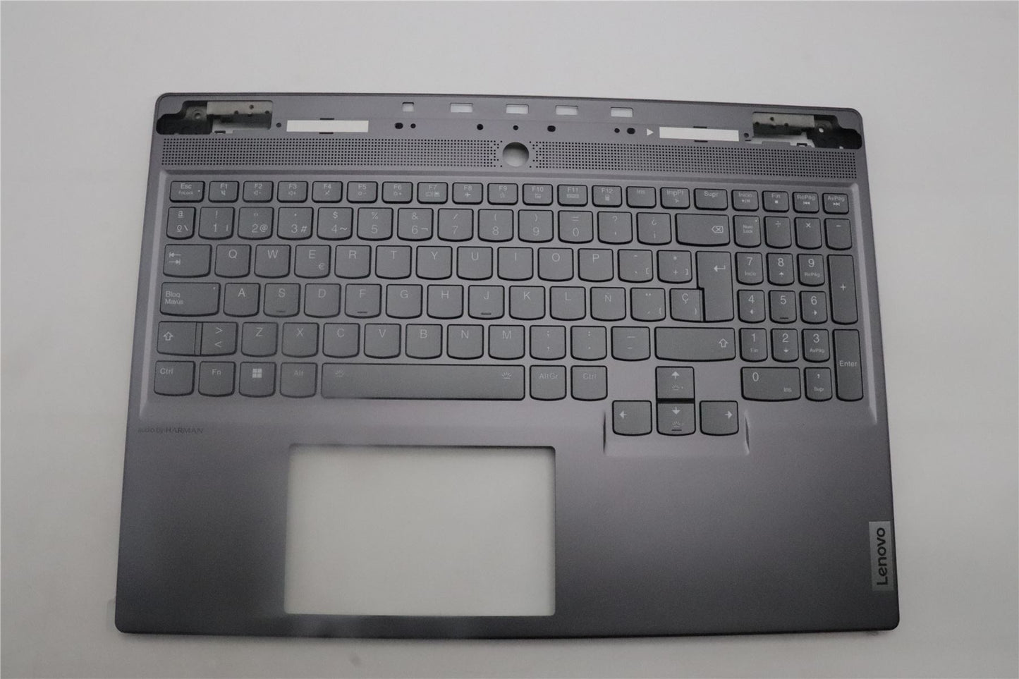 Lenovo Legion S7 16IRH8 Keyboard Palmrest Top Cover Spanish Grey 5CB1L68001