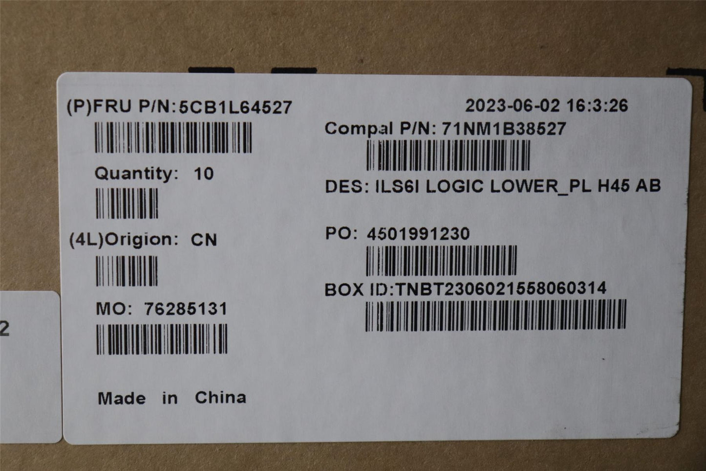 Lenovo Lower Case C 82XF PL H45 AB 5CB1L64527