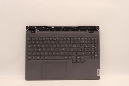 Lenovo 5 15ARH7H Palmrest Cover Touchpad Keyboard Switzerland Backlit 5CB1H68512