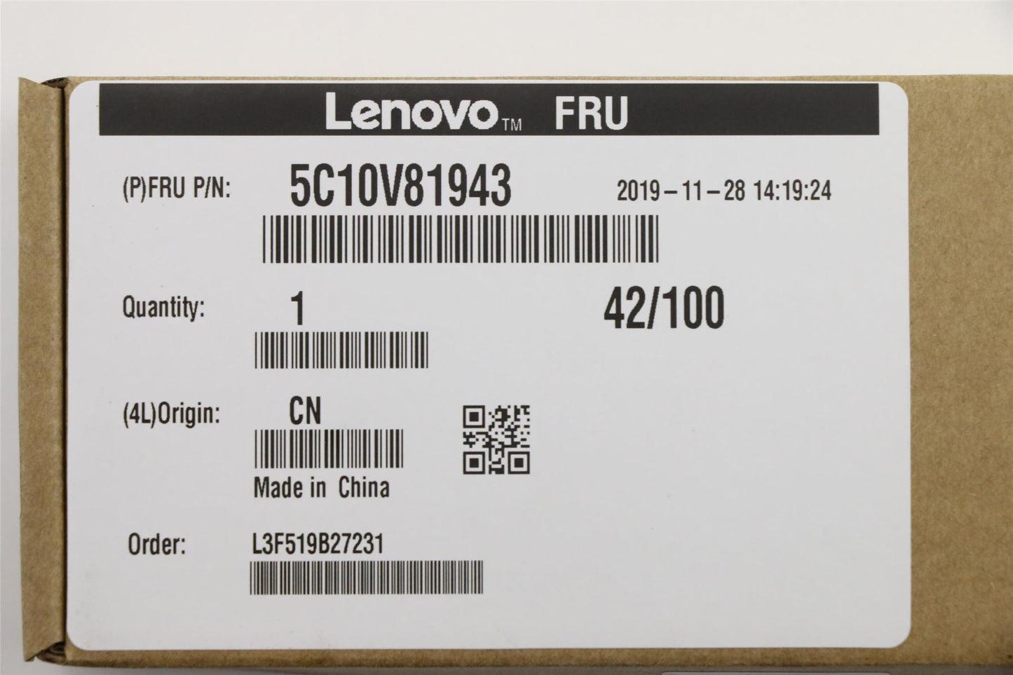Lenovo CBL EDP 30P,ePV FHD noTCH,LUX 5C10V81943