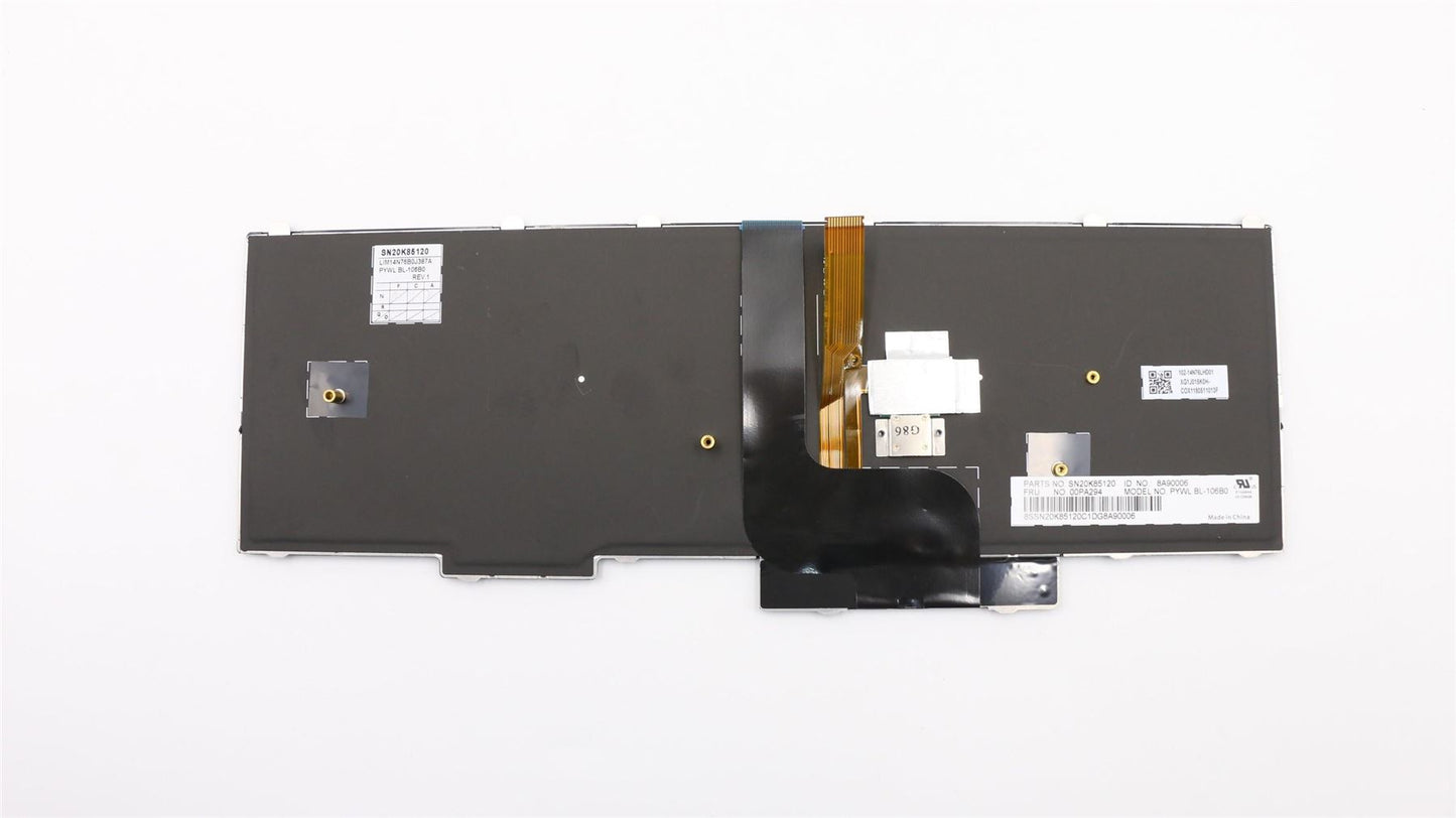 Lenovo ThinkPad P50 P70 Tastatur Belgisch Schwarz Hintergrundbeleuchtung 00PA294