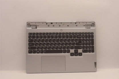 Lenovo 5 15IAH7 Palmrest Cover Touchpad Keyboard Russian Cloud Grey 5CB1H22907