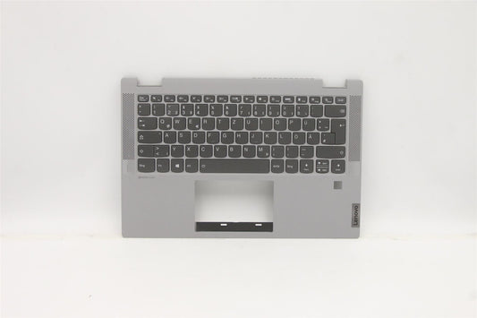 Lenovo IdeaPad 5 14ALC05 Palmrest Cover Keyboard German Grey 5CB1C19398