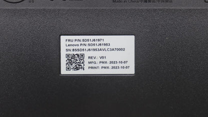Lenovo DT_KYB Primax Chrome USB KB_Black Japane Keyboard 5D51J61971