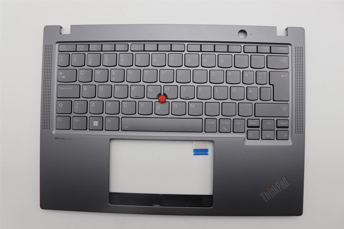 Lenovo ThinkPad X13 Gen 4 Keyboard Palmrest Top Cover Grey Backlit 5M11H94643