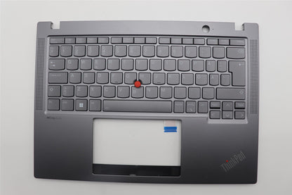 Lenovo ThinkPad X13 Gen 4 Keyboard Palmrest Top Cover Grey Backlit 5M11H94643