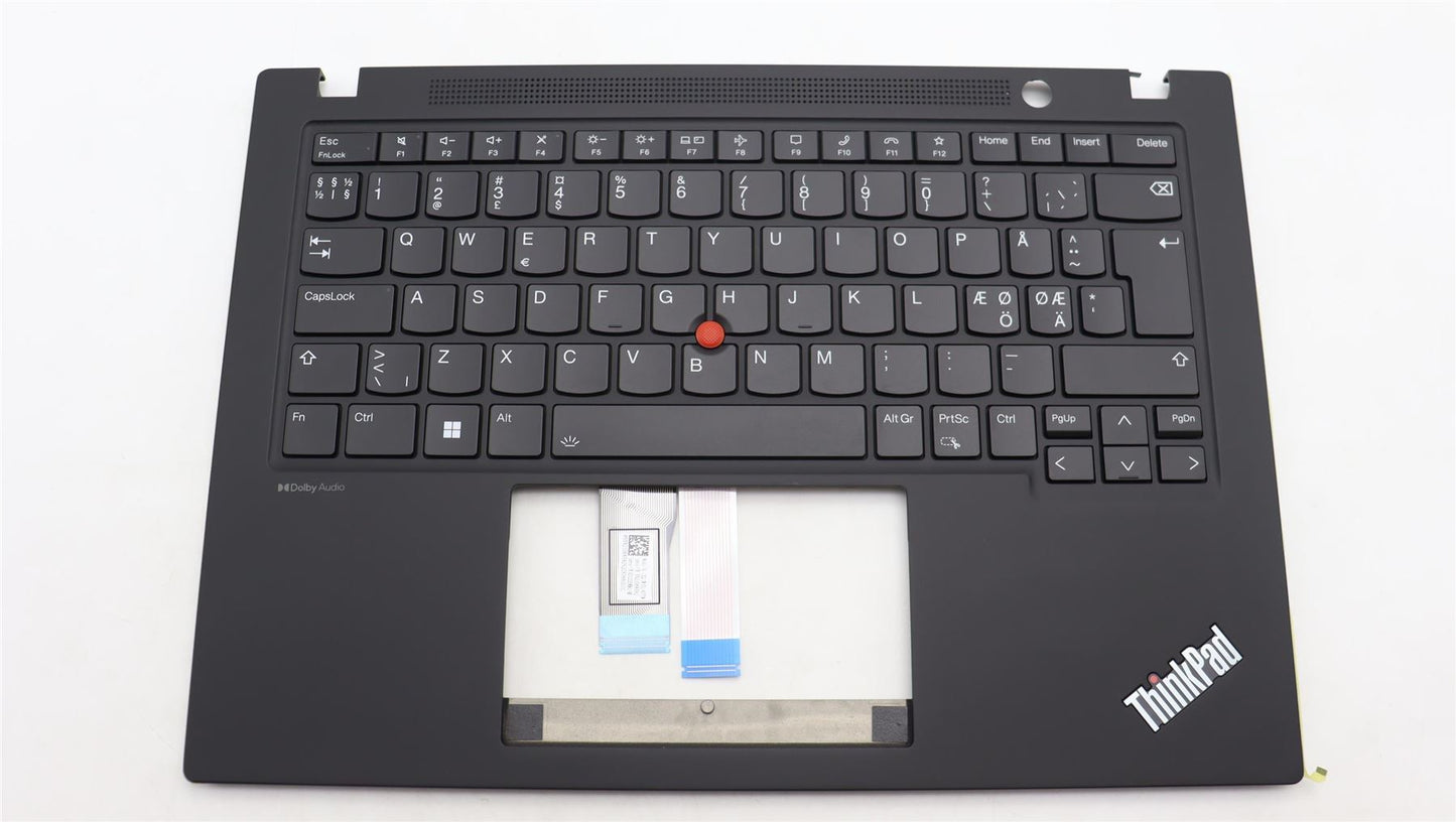Lenovo ThinkPad T14s Gen 4 Keyboard Palmrest Top Cover Nordic Black 5M11L59379