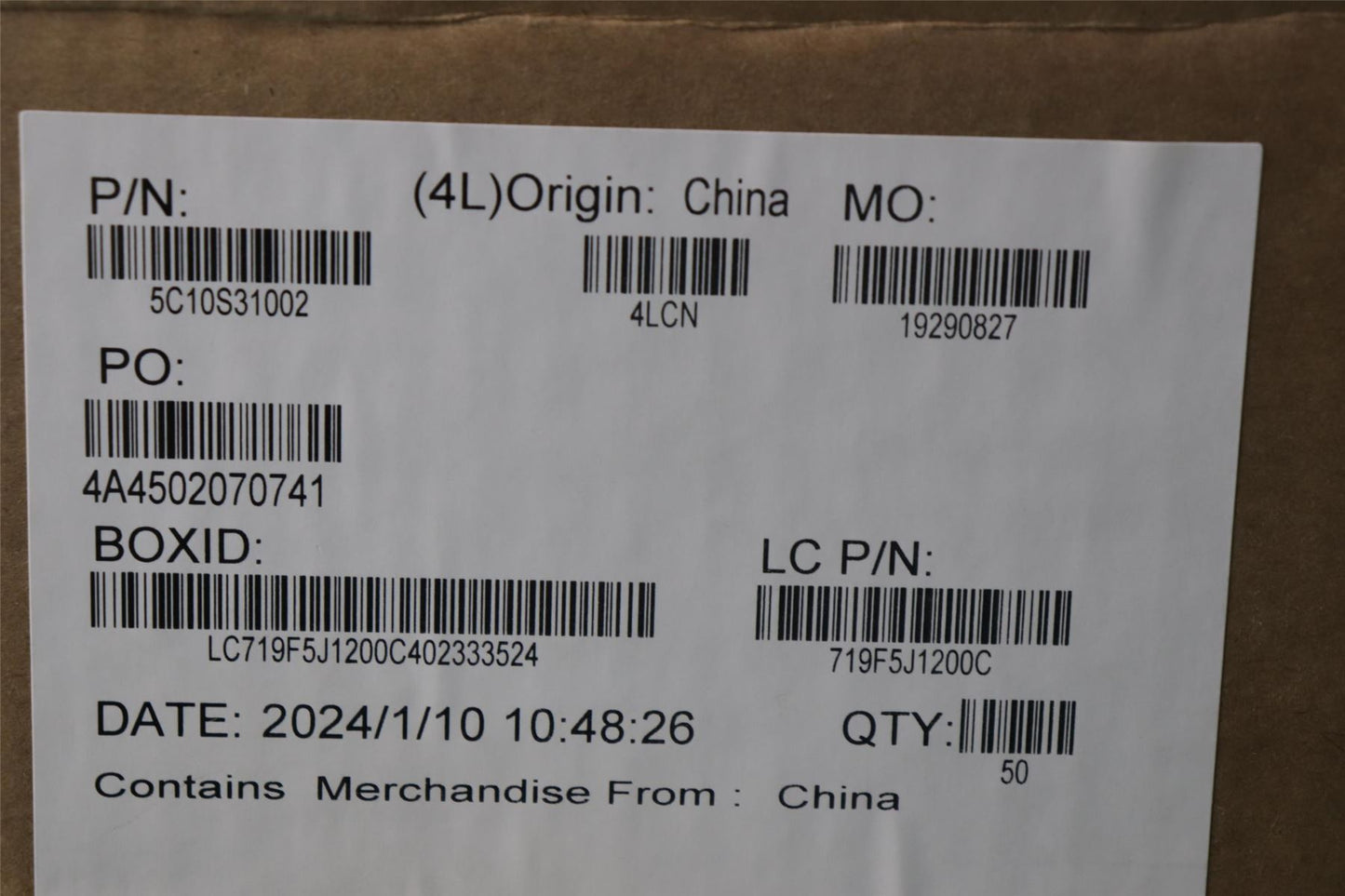 Lenovo CABLE L 83DN IO/B TOP LJYI 5C10S31002