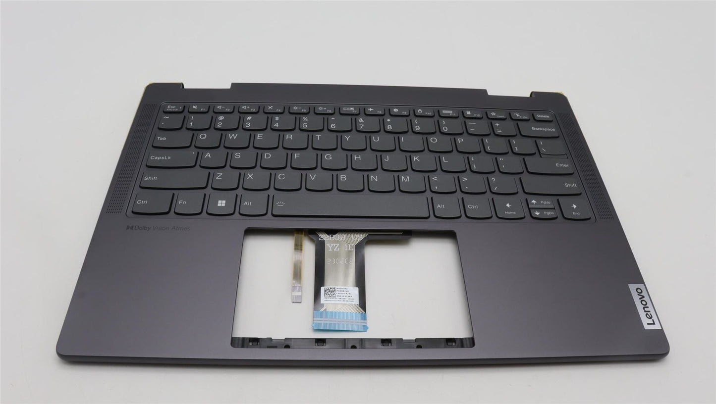 Lenovo Yoga 7 14ARP8 Palmrest Cover Keyboard US Grey 5CB1L48270