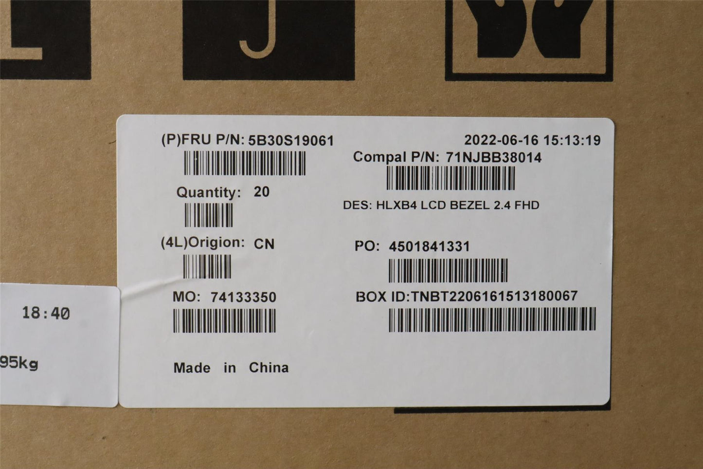 Lenovo LCD Bezel C 21DK 2.4 5B30S19061