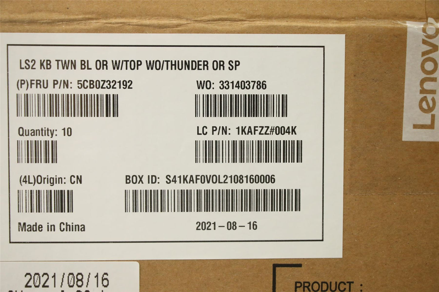 Lenovo Upper Case ASM_CH Q 82A2 OC 5CB0Z32192