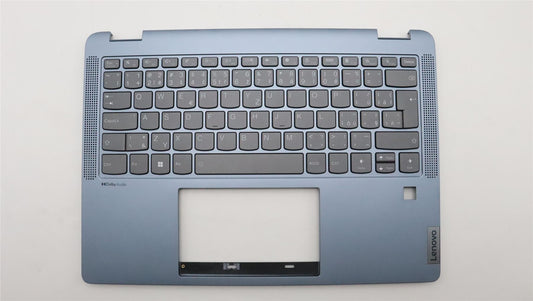 Lenovo IdeaPad 5 14ABR8 Palmrest Cover Keyboard Czech Slovakian Blue 5CB1K20874