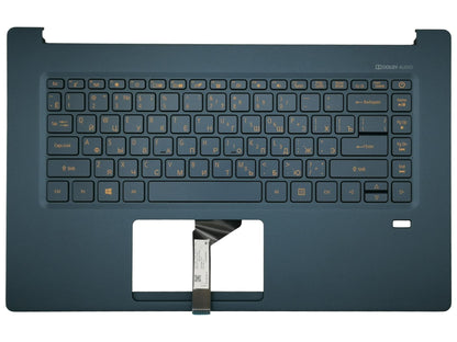 Acer Swift SF515-51T Palmrest Cover Keyboard Russian Blue Backlit 6B.H69N5.005