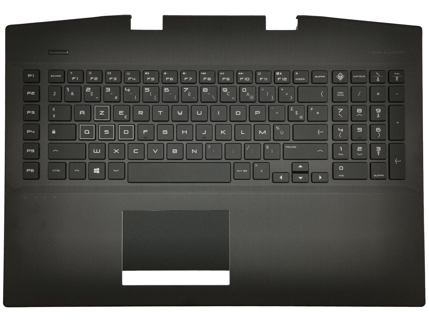 Genuine HP Omen 17-CB Palmrest Cover Keyboard French Black Backlit L62863-051