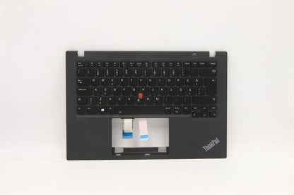 Lenovo ThinkPad T14s Gen 2 Keyboard Palmrest Top Cover Spanish Black 5M11A37260