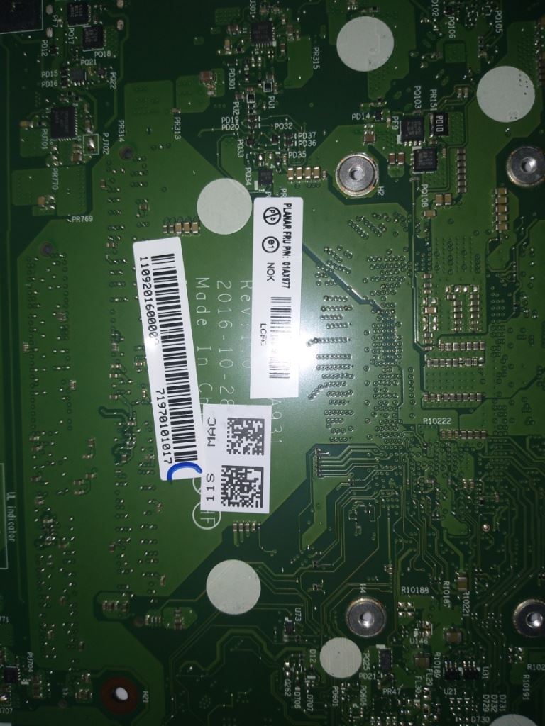 Lenovo NOK, i3-7100U, Y-TPM2, UMA 01LV669