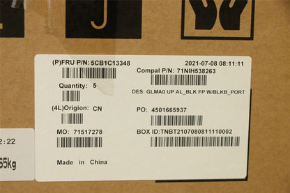 Lenovo IdeaPad 5 14ALC05 Palmrest Cover Touchpad Keyboard Black 5CB1C13348