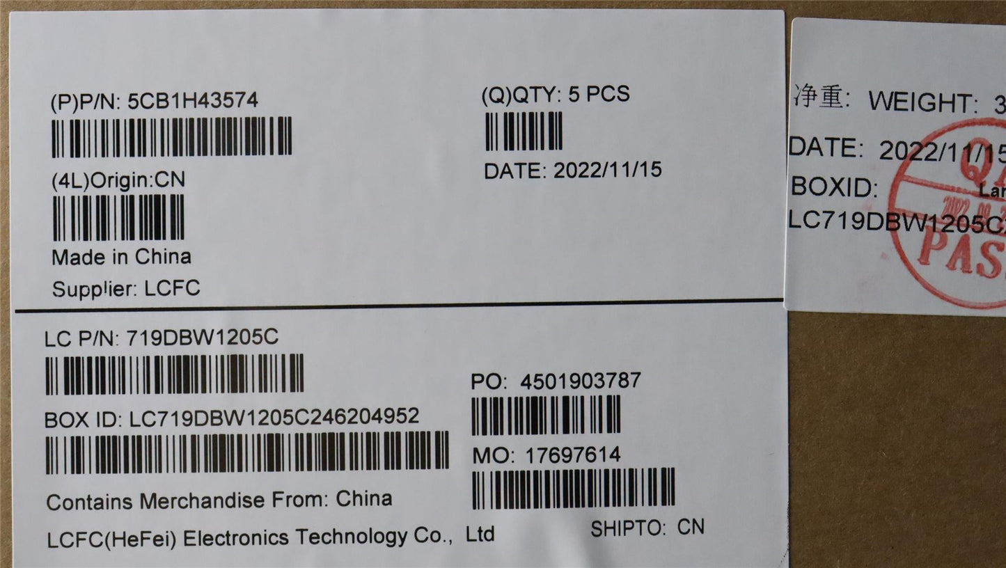 Lenovo Upper Case ASM_ITA L82RJ FP MB BL 5CB1H43574