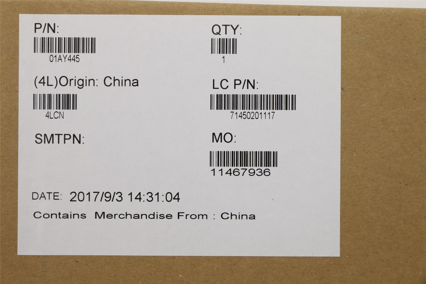 Lenovo BDPLANAR 6700,4G,WIN,N-AMT,Y-TPM,Y-RA 01AY445