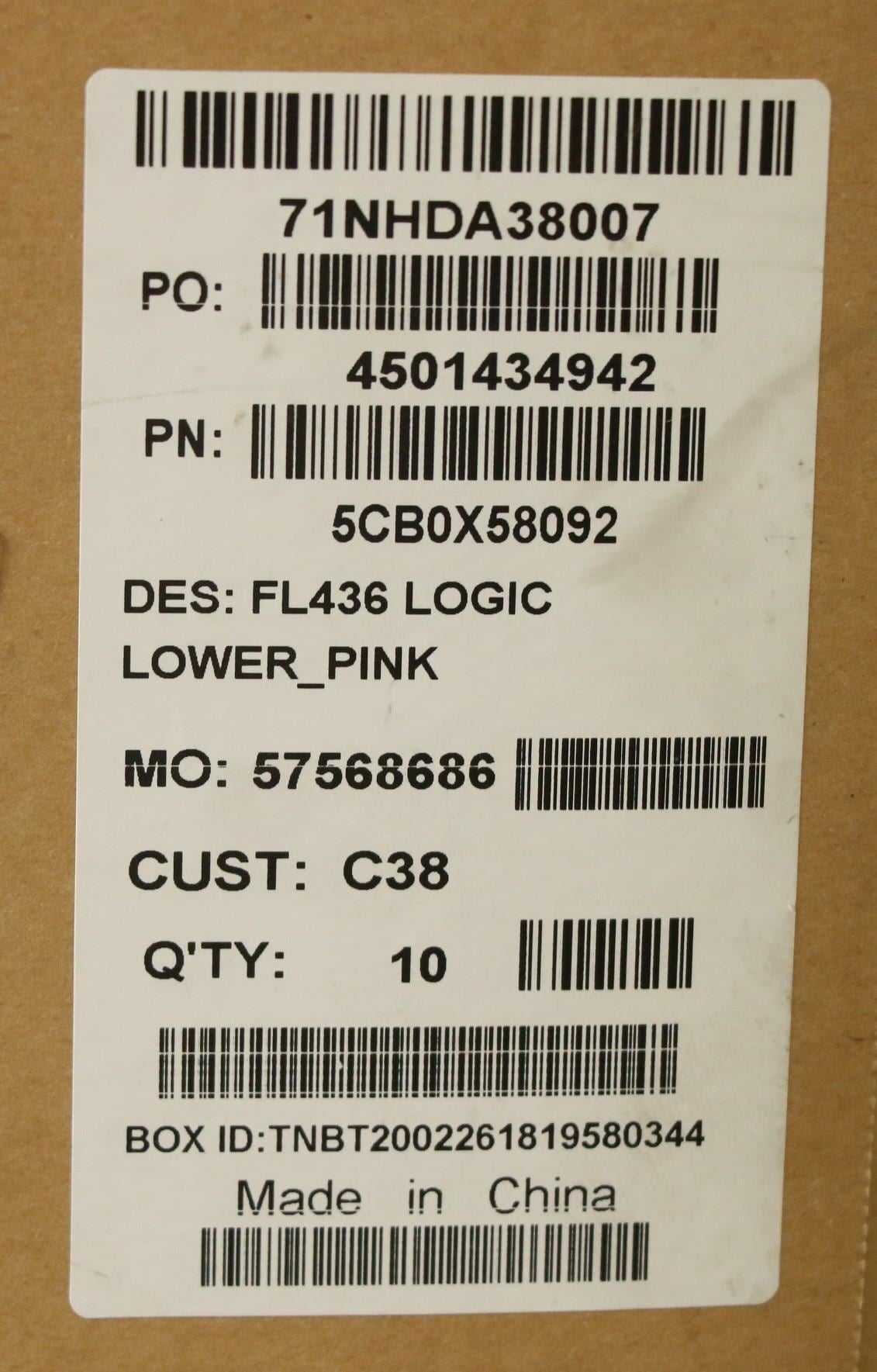 Lenovo Lower case C 81WJ_PINK 5CB0X58092