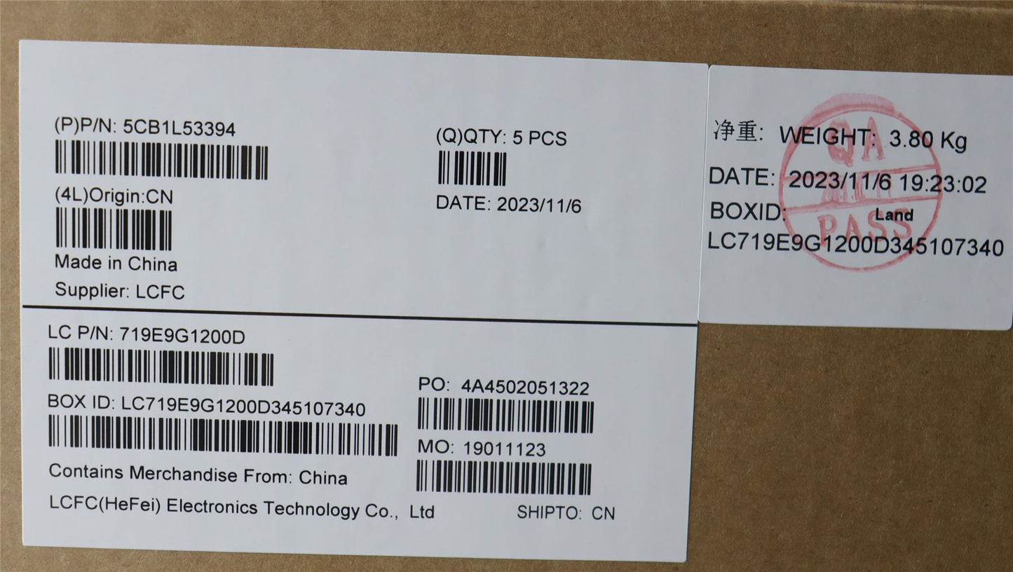 Lenovo Upper Case ASM_ITA L82WS RGBWOT_WL 5CB1L53394