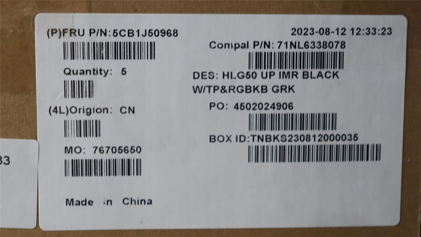 Lenovo IdeaPad 3 15ARH7 Palmrest Cover Touchpad Keyboard Greek Grey 5CB1J50968