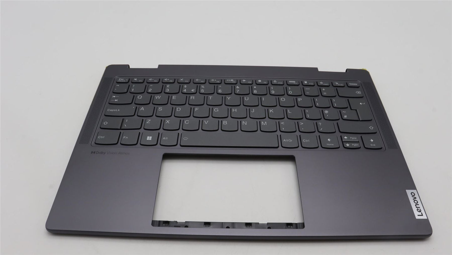 Lenovo Yoga 7 14ARP8 Keyboard Palmrest Top Cover UK Storm Grey 5CB1L48268