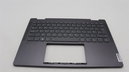 Lenovo Yoga 7 14ARP8 Keyboard Palmrest Top Cover UK Storm Grey 5CB1L48268