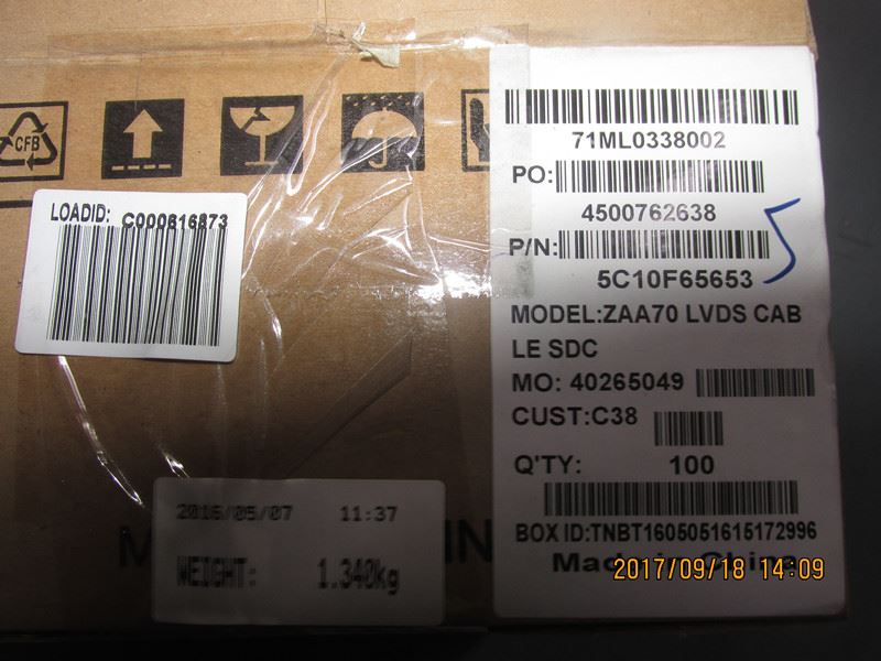 Lenovo All-In-One A740 DC In Port Socket Power Cable 5C10F65653