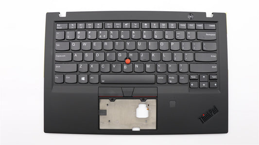 Lenovo Carbon X1 6th Keyboard Palmrest Top Cover US Indian Black Backlit 01YR547