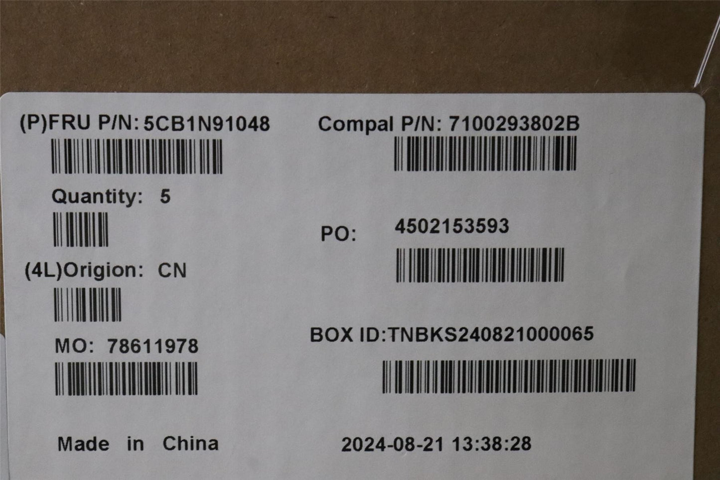 Lenovo UpperCase UKE C83FW FP AB BL AL 5CB1N91048